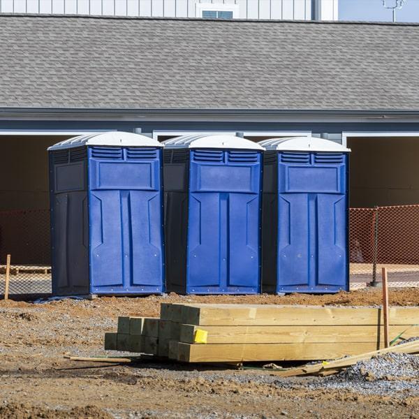 Heavy-duty construction site porta potty in Eustis, Florida