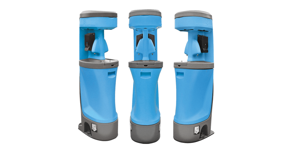 Portable handwashing station with dual basins in Eustis, Florida